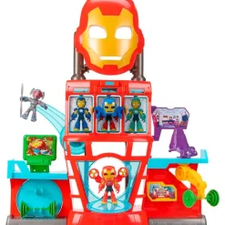 HASBRO Figuras Y Figuras De Acción-Iron Man y sus Increíbles Amigos Cuartel General