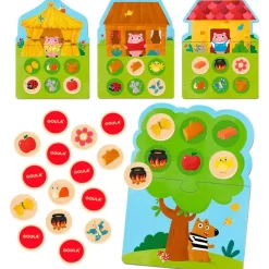 DISET Juegos Y Juguetes Educativos-Juego 3 Cerditos Memo y Lotto