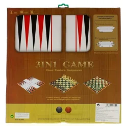 DRIM DISCOUNT Juegos De Mesa-Juego Ajedrez 3 en 1