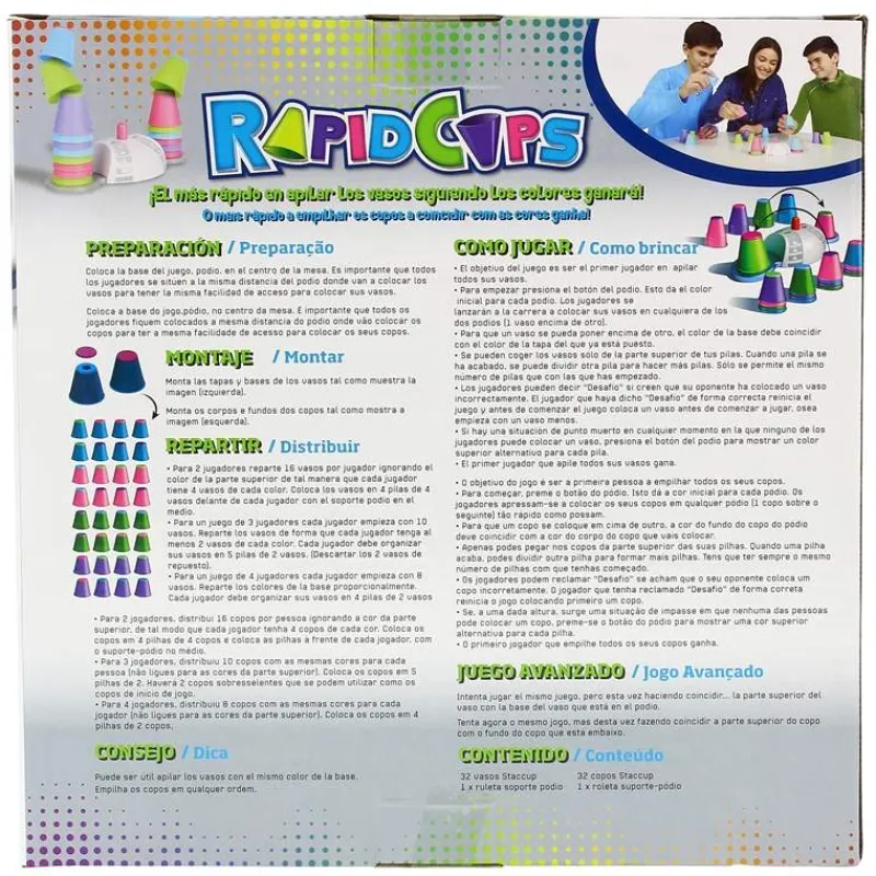BIZAK Juegos De Mesa-Juego de Mesa Rapidcups