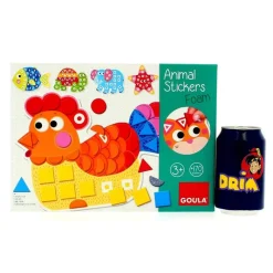 GOULA Juegos Y Juguetes Educativos-Juego Educativo Animal Stickers Foam