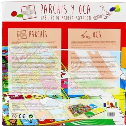 DRIM DISCOUNT Juegos De Madera|Juegos De Mesa-Juego Parchis/Oca Madera