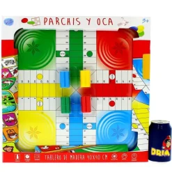 DRIM DISCOUNT Juegos De Madera|Juegos De Mesa-Juego Parchis/Oca Madera