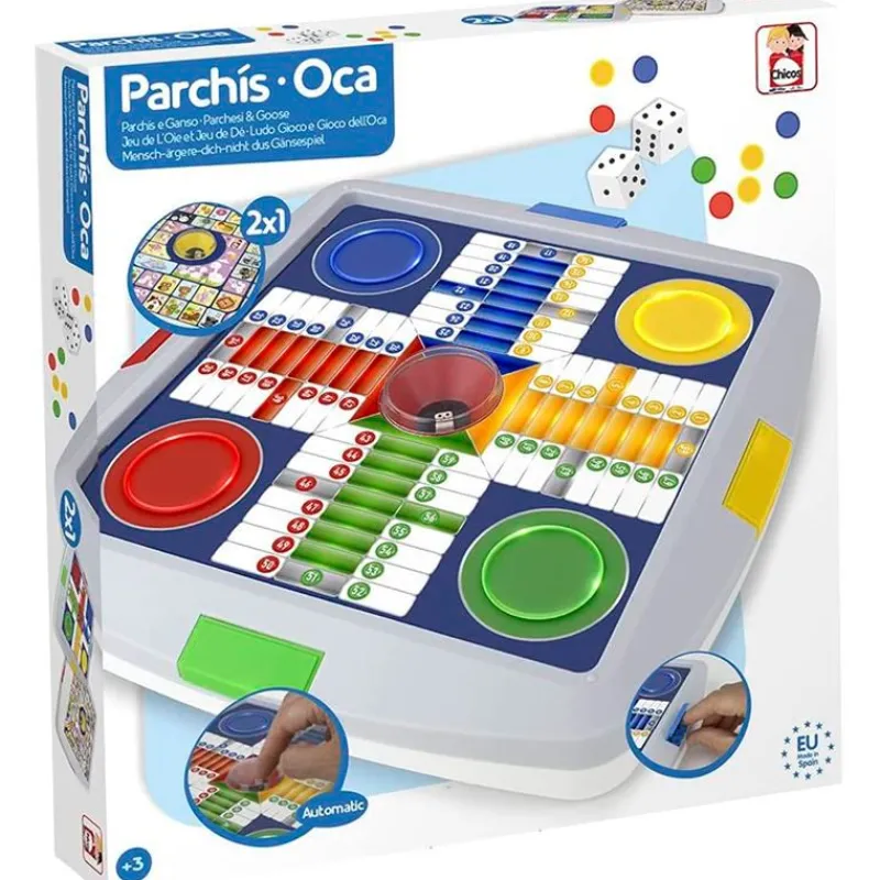 CHICOS Juegos De Mesa-Juego Parchís Oca Automático