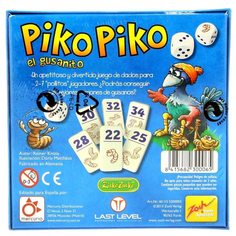 MERCURIO Juegos De Mesa|Amigos Y Familia-Juego Piko Piko