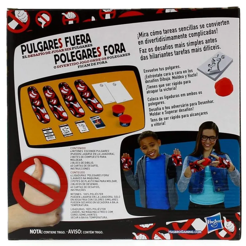 HASBRO Juegos De Mesa-Juego Pulgares Fuera