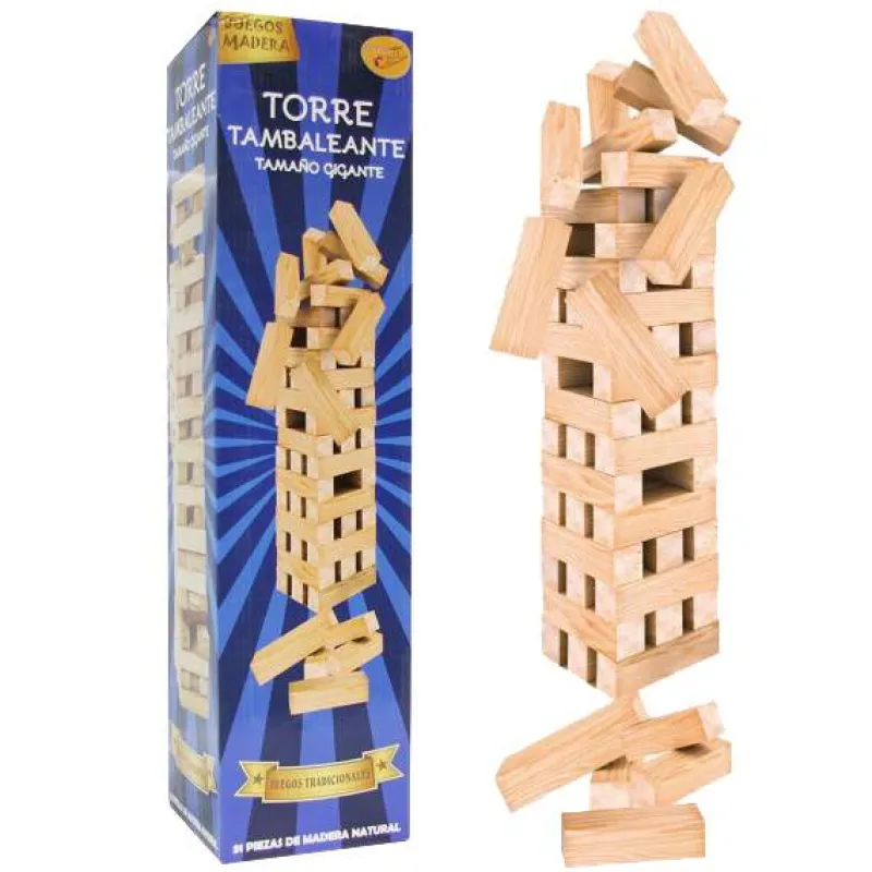 Juego Torre Piezas de Madera Gigante*DRIM DISCOUNT Best