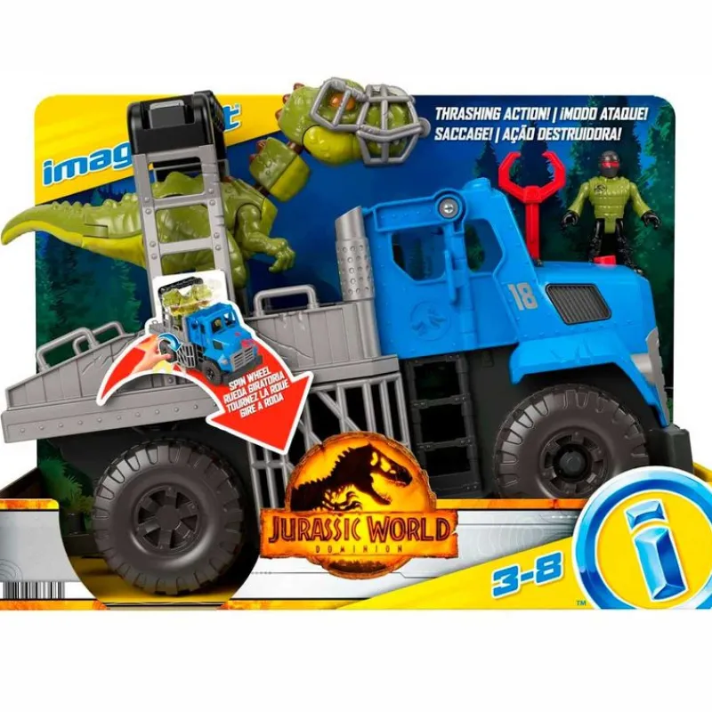IMAGINEXT Vehículos, Trenes Y Parkings-Jurassic World Dominion Camión Transportador