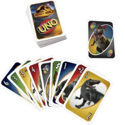 MATTEL Juegos De Mesa-Jurassic World Dominion Uno Juego Cartas