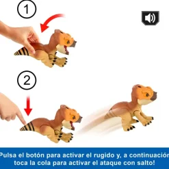 MATTEL Figuras Y Figuras De Acción-Jurassic World: El Renacer, Aquilops Dolores Protector Primal