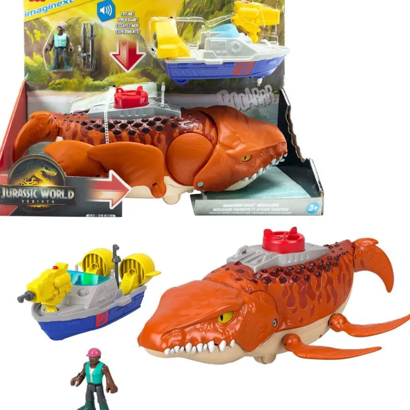 Jurassic World: El Renacer Dinosaurio Mosasaurio Persecución Mordiscos Acuáticos*IMAGINEXT Online