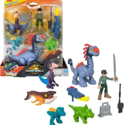 IMAGINEXT Figuras Y Figuras De Acción-Jurassic World El Renacer Conjunto Figuras Acción con Humano