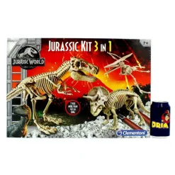 CLEMENTONI Juegos Y Juguetes Educativos-Jurassic World Kit 3 en 1