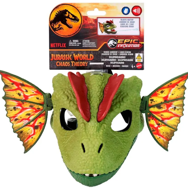 MATTEL Figuras Y Figuras De Acción-Jurassic World Máscara Dilofosaurio Venenoso