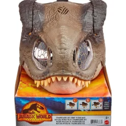 MATTEL Juegos Y Juguetes De Imitación|Disfraces Y Complementos-Jurassic World Máscara Dinosaurio Interactiva