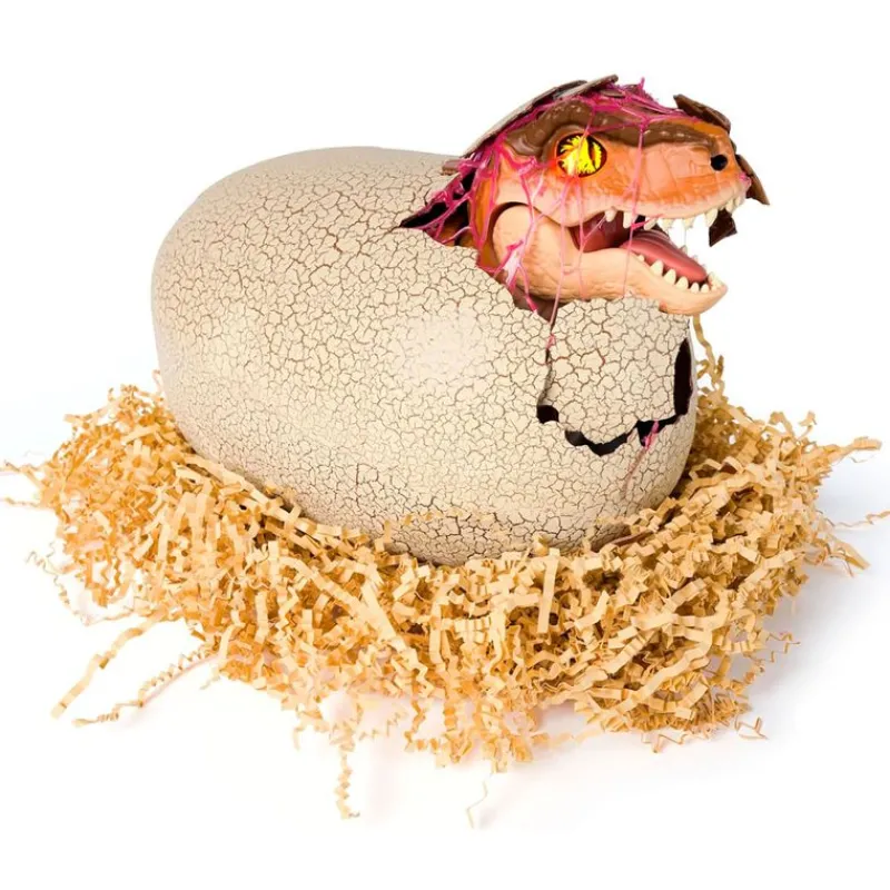 SPIN MASTER Figuras Y Figuras De Acción|Electrónicos-Jurassic World Primal Hatch T-Rex Dinosaurio Interactivo