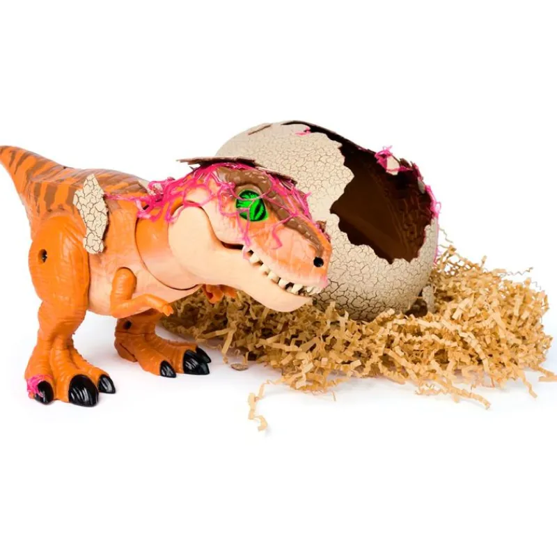 SPIN MASTER Figuras Y Figuras De Acción|Electrónicos-Jurassic World Primal Hatch T-Rex Dinosaurio Interactivo
