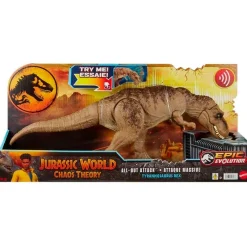 MATTEL Figuras Y Figuras De Acción-Jurassic World Tiranosaurio Rex Ataque Total