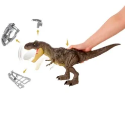 MATTEL Figuras Y Figuras De Acción-Jurassic World T-Rex Pisa y Ataca