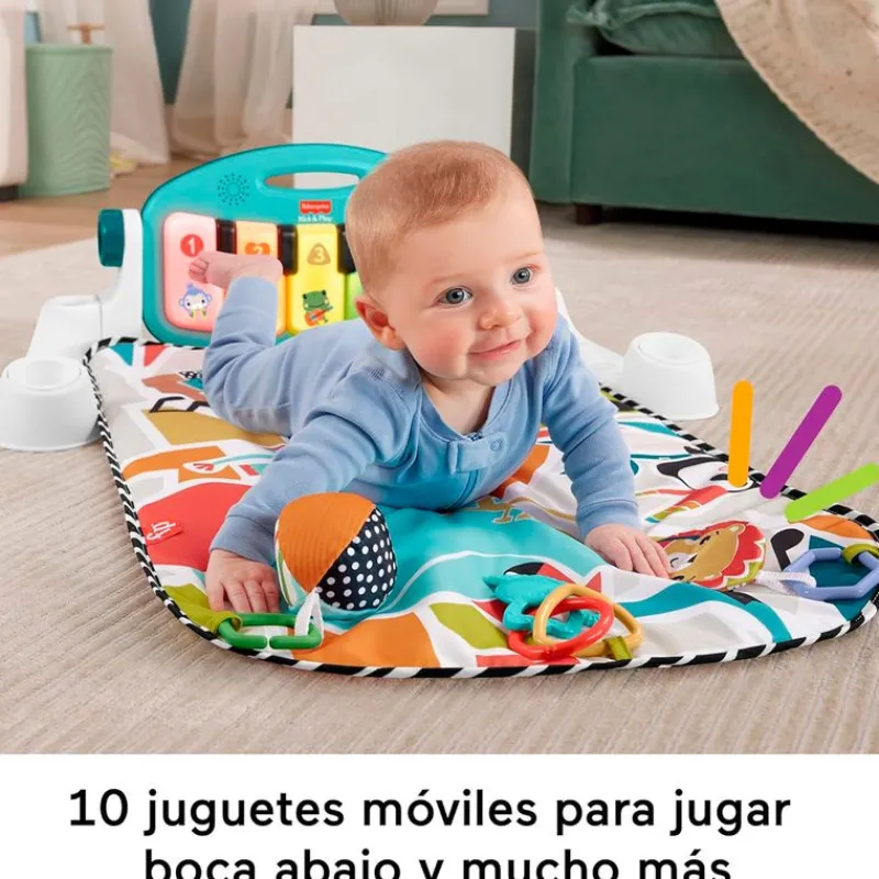 FISHER PRICE Primera Infancia Y Preescolar-Kick & Play & Grow Alfombra con Piano Pataditas