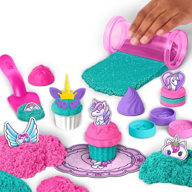 SPIN MASTER Manualidades-Kinetic Sand Pastelería Unicornio