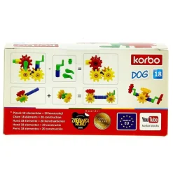 KORBO Puzzles Y Construcciones-Kit Construcción Perro 18 pzas