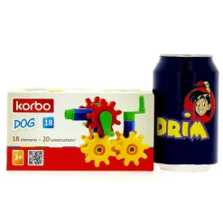 KORBO Puzzles Y Construcciones-Kit Construcción Perro 18 pzas