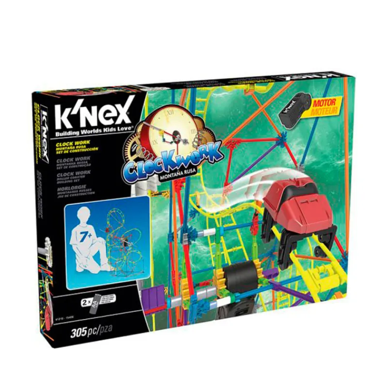 CHICOS Vehículos, Trenes Y Parkings-K´Nex Montaña Rusa con Motor