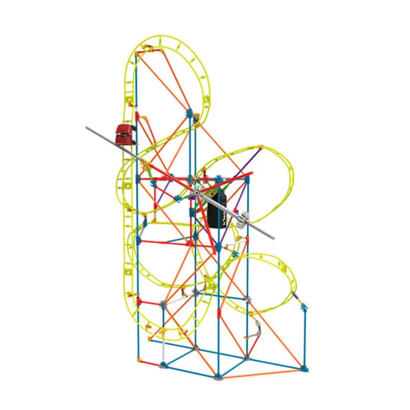 CHICOS Vehículos, Trenes Y Parkings-K´Nex Montaña Rusa con Motor
