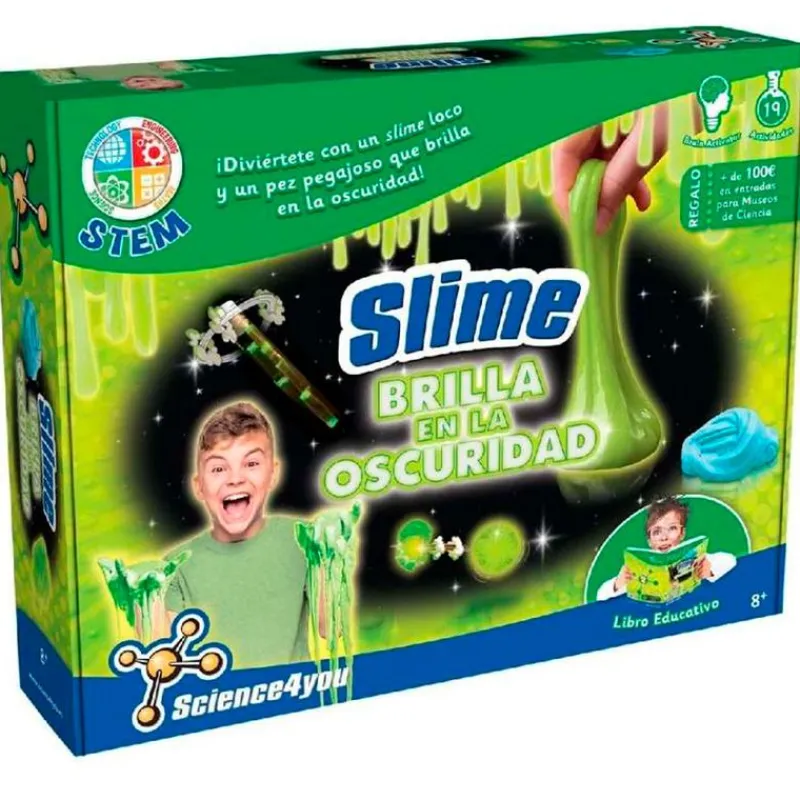 SCIENCE 4 YOU Juegos Y Juguetes Educativos-La Ciencia del Slime Brilla en la Oscuridad