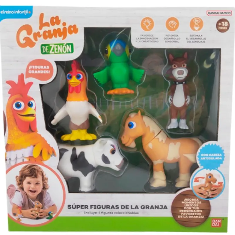 BANDAI Figuras Y Figuras De Acción-La Granja de Zenón Pack 5 Figuras