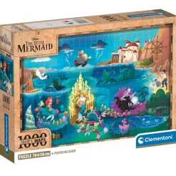 CLEMENTONI Puzzles Y Construcciones-La Sirenita Puzzle 1000 Piezas