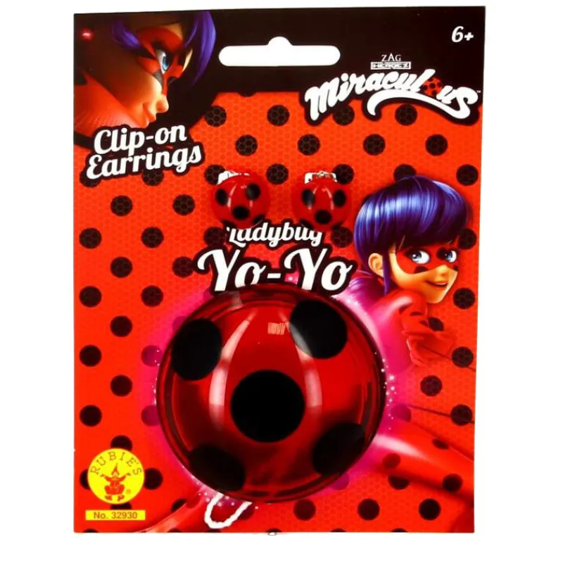 Ladybug Set Pendientes y Yoyó*RUBIE'S