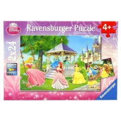 RAVENSBURGER Puzzles Y Construcciones-Las Princesas Disney Puzzle 2 x 24 Piezas