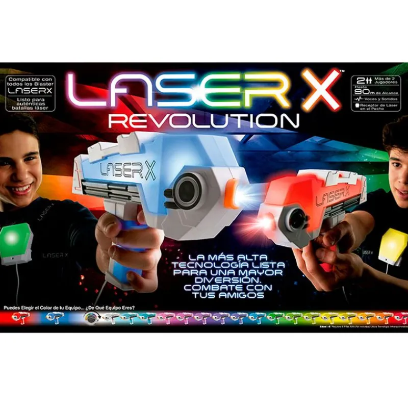 BIZAK Juegos Y Juguetes De Imitación-Laser X Revolution Double Blasters