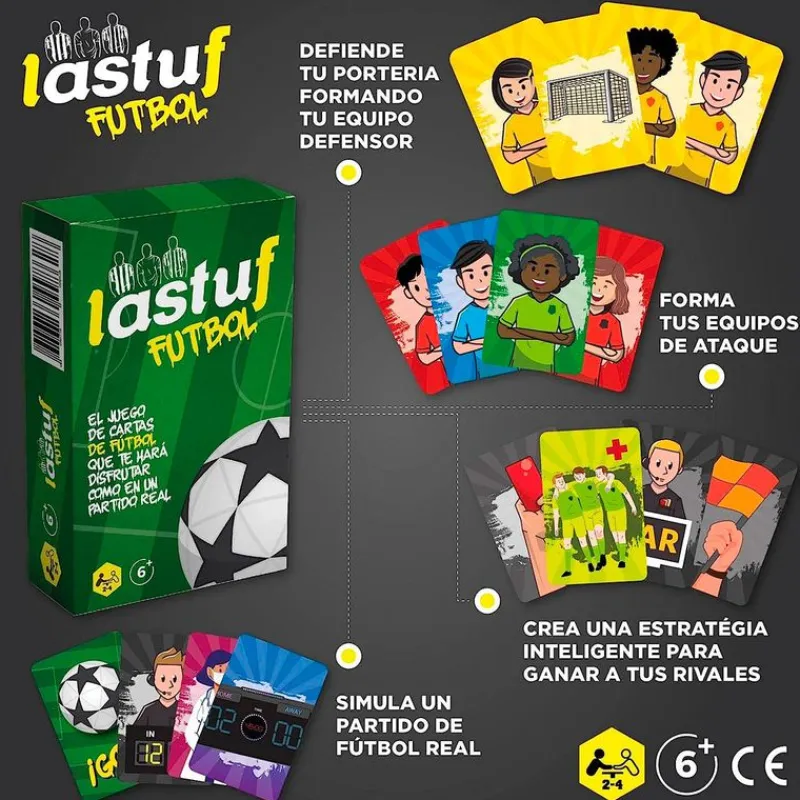 SELECCION DRIM Amigos Y Familia|Juegos De Mesa-Lastuf Juego de Cartas Fútbol