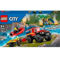LEGO Lego-City Camión de Bomberos 4x4 con Barco