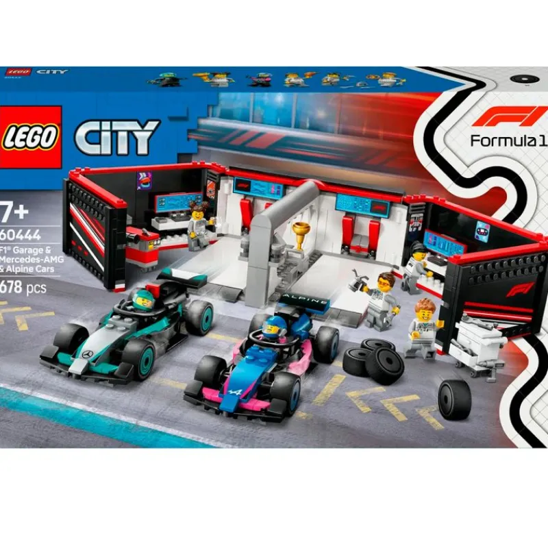 LEGO Lego-City Garaje de F1Mercedes-AMG y Alpine
