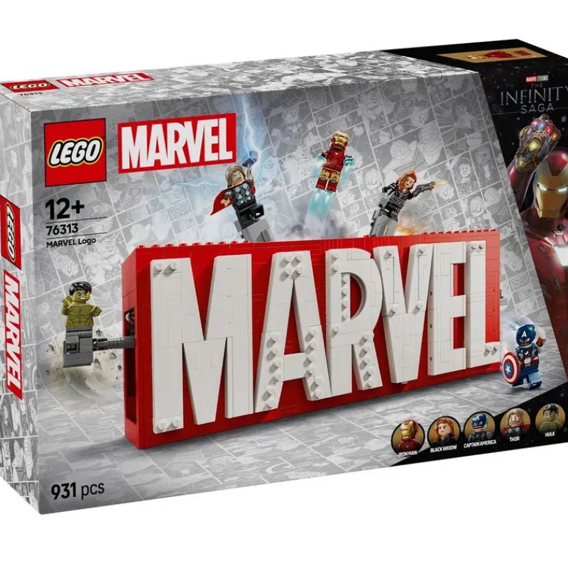 Marvel Logotipo y Minifiguras*LEGO