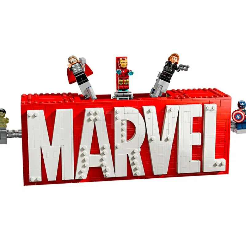 Marvel Logotipo y Minifiguras*LEGO