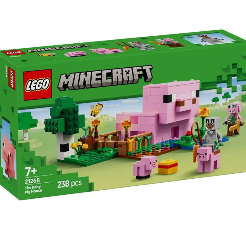 LEGO Lego Personajes|Lego-Minecraft La Casa-Cerdo Bebé