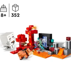 Minecraft La Emboscada en Portal del Nether*LEGO