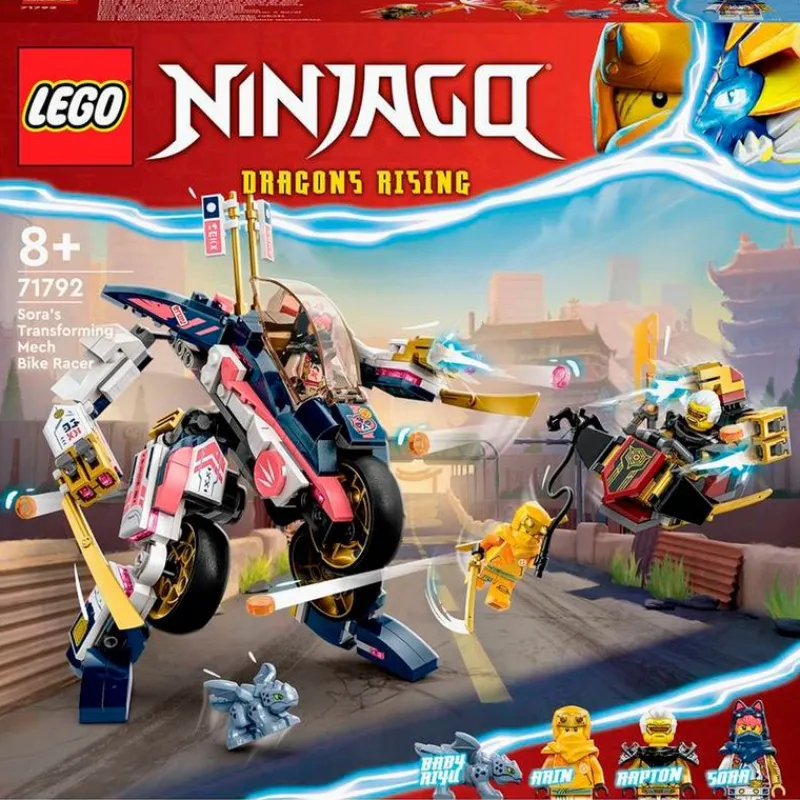 LEGO Lego-Ninjago Moto Carreras Transformable en Meca