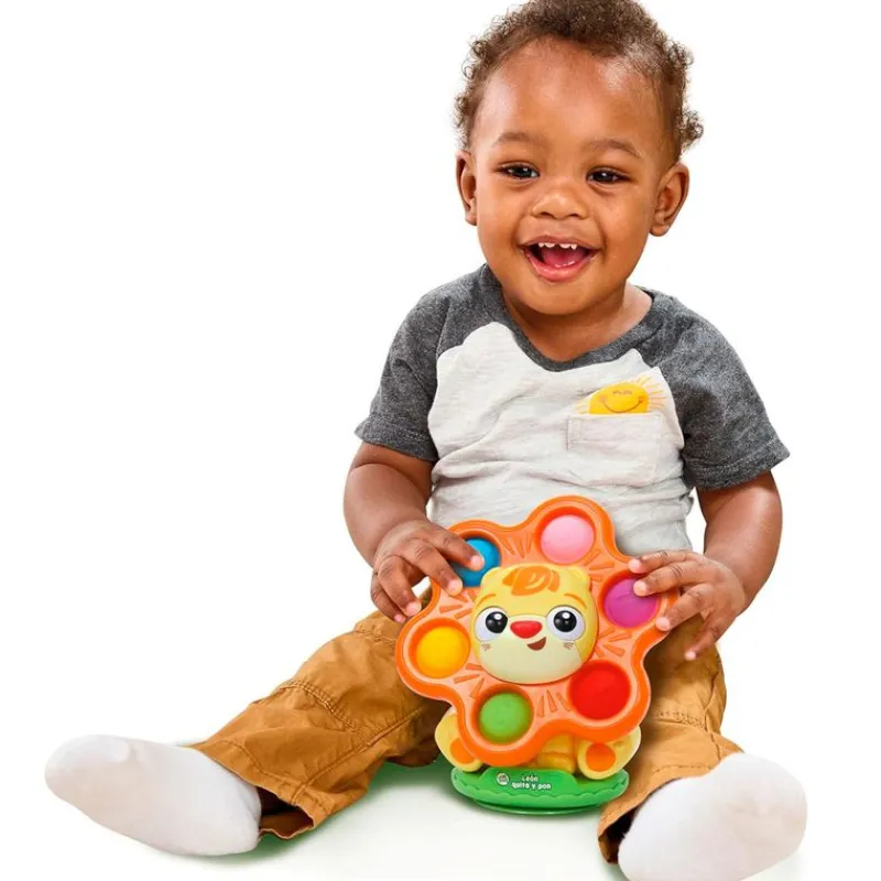 VTECH Primera Infancia Y Preescolar-León Quita y Pon Juguete con Ventosa