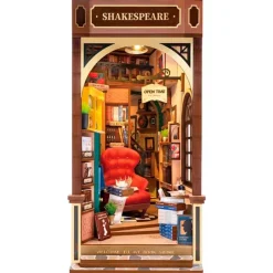 Librería Maqueta Madera Book Nook Sujetalibros*MADNESS TOYS Outlet