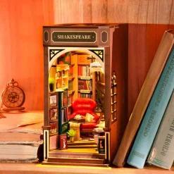 Librería Maqueta Madera Book Nook Sujetalibros*MADNESS TOYS Outlet