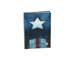 SD DISTRIBUCIONES Tecnología Y Gadgets-Libreta Capitan America con luz