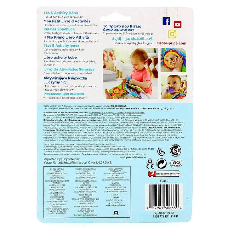 FISHER PRICE Primera Infancia Y Preescolar-Libro Activity Bebé