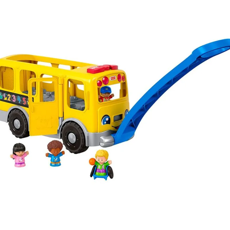 FISHER PRICE Primera Infancia Y Preescolar|Vehículos, Trenes Y Parkings-Little People Autobús Escolar Amarillo Grande