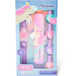 MARTINELIA Juegos Y Juguetes De Imitación-Little Unicorn Pack Manicura Infantil y Reloj